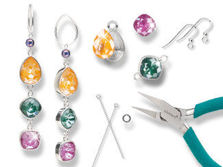 An image of jewelry making supplies and a plier